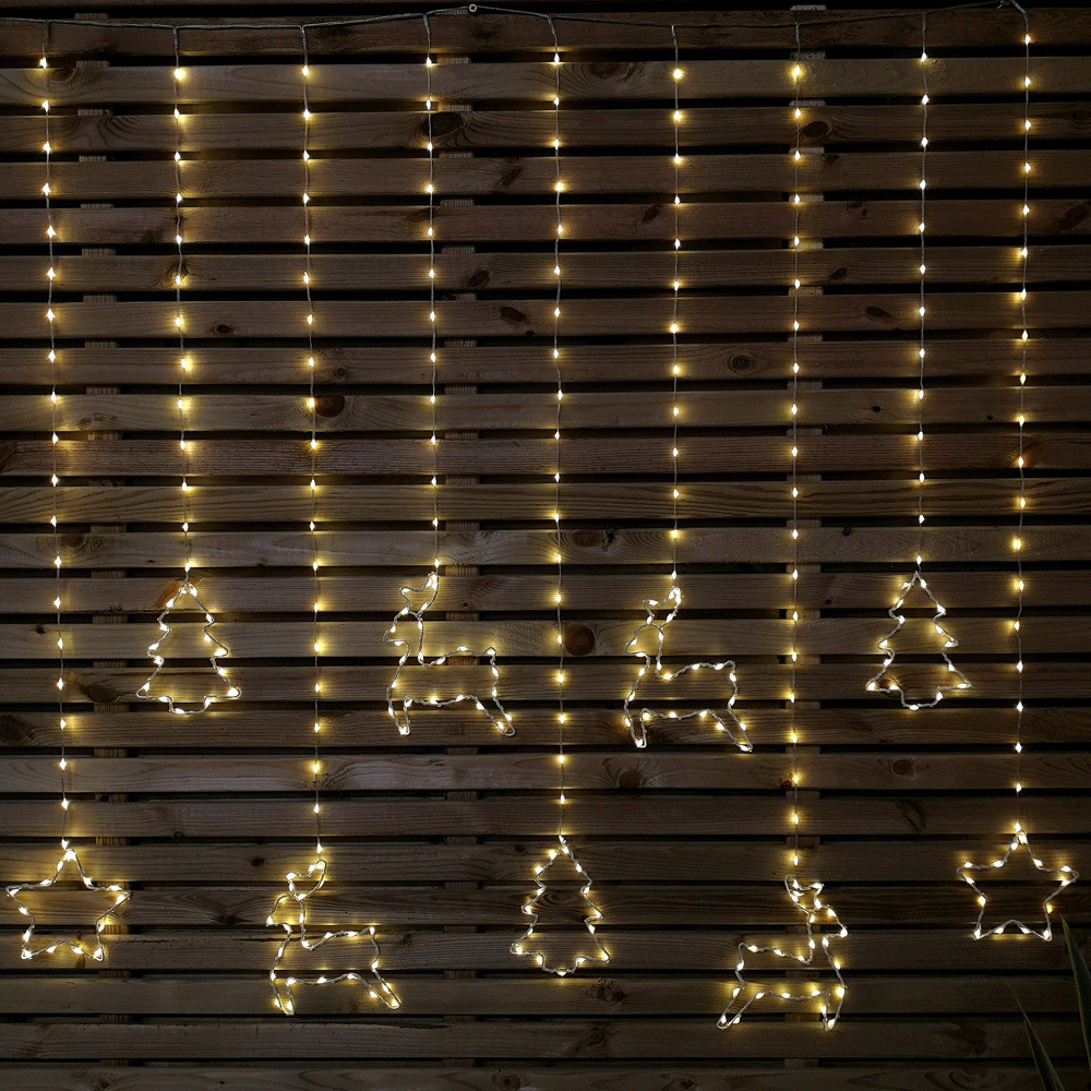 Samuel Alexander 327 Warm White LED Christmas Curtain Light 1.2m Image 4