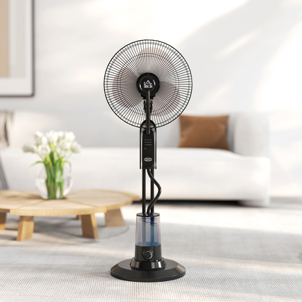 HOMCOM Oscillation Spray Misting Pedestal Fan 47 inch Image 3