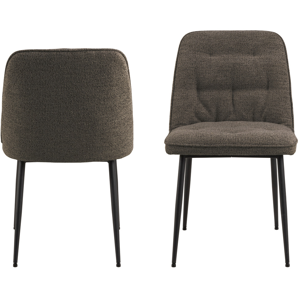 Florence Brooke Set of 2 Taupe Dining Chair Image 3