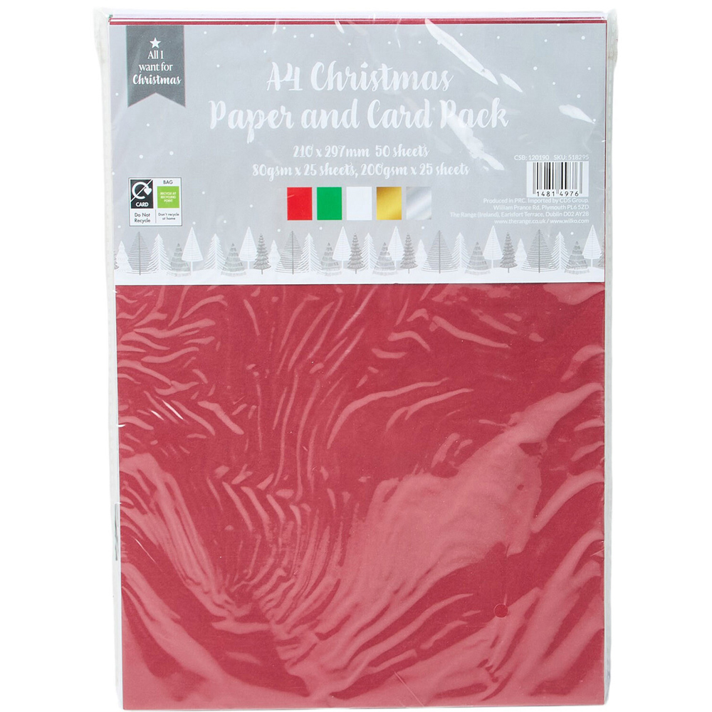 A4 Christmas Paper and Card Pack Image 4