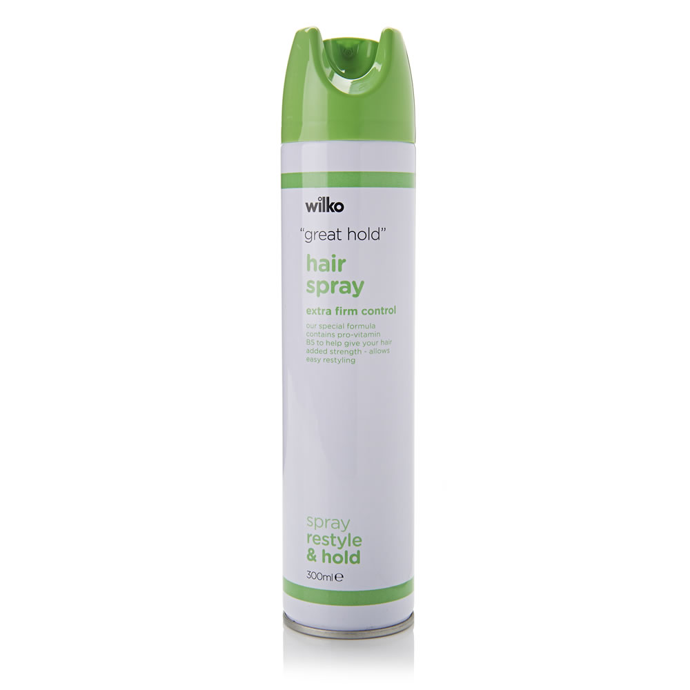 Wilko Extra Firm Hairspray 300ml Wilko