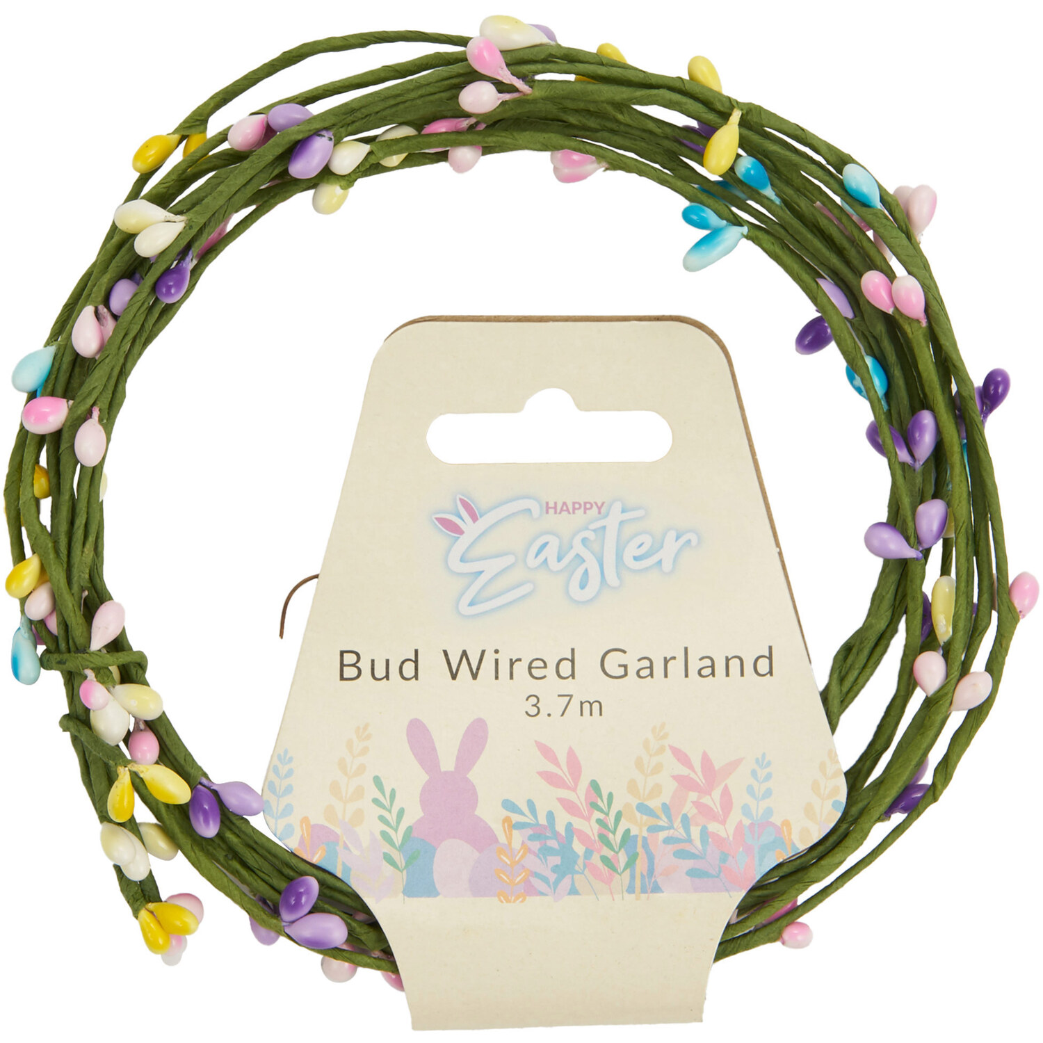 Easter Wired Garland with Buds Image 1