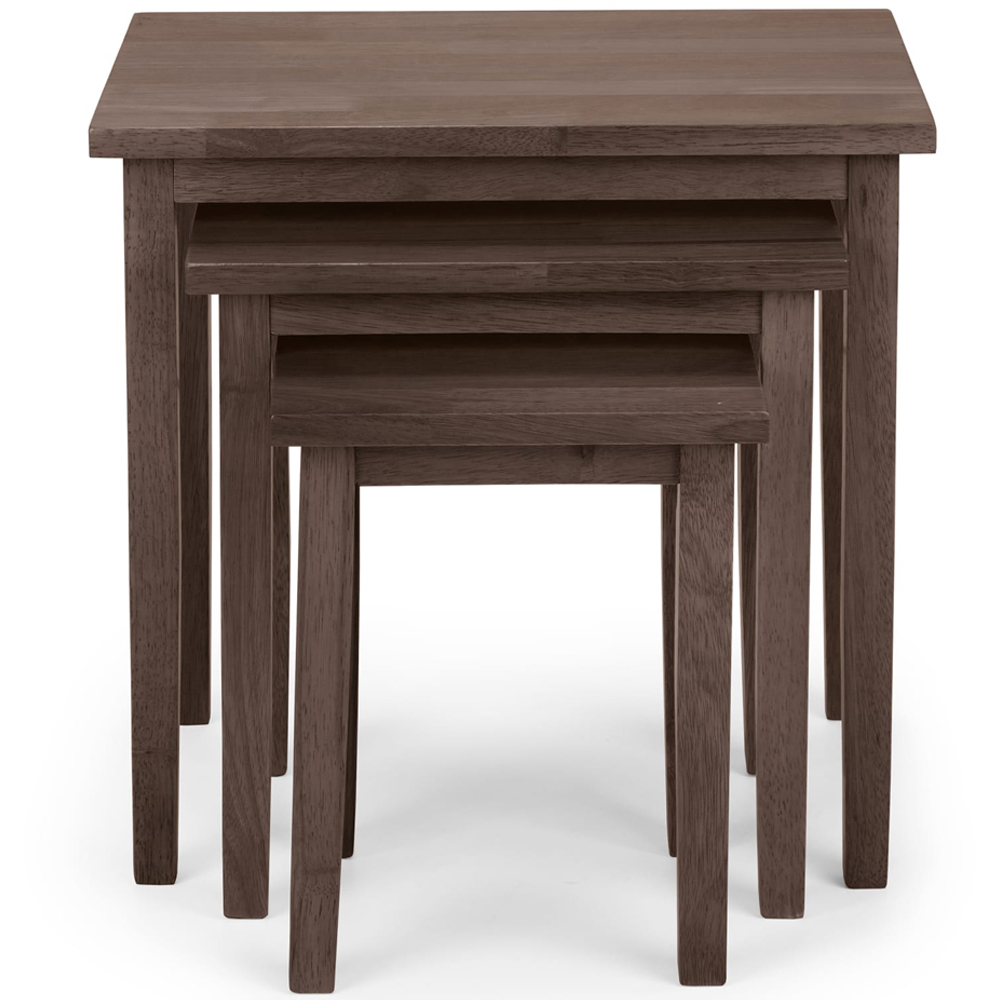 Julian Bowen Cleo Walnut Nest of Tables Set of 3 Image 3