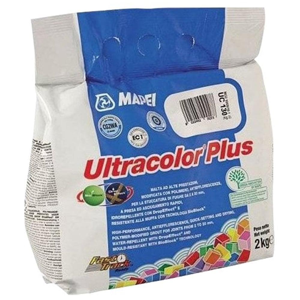 MAPEI Ultracolour Plus 111 Silver Grey Grout 2kg Image 1