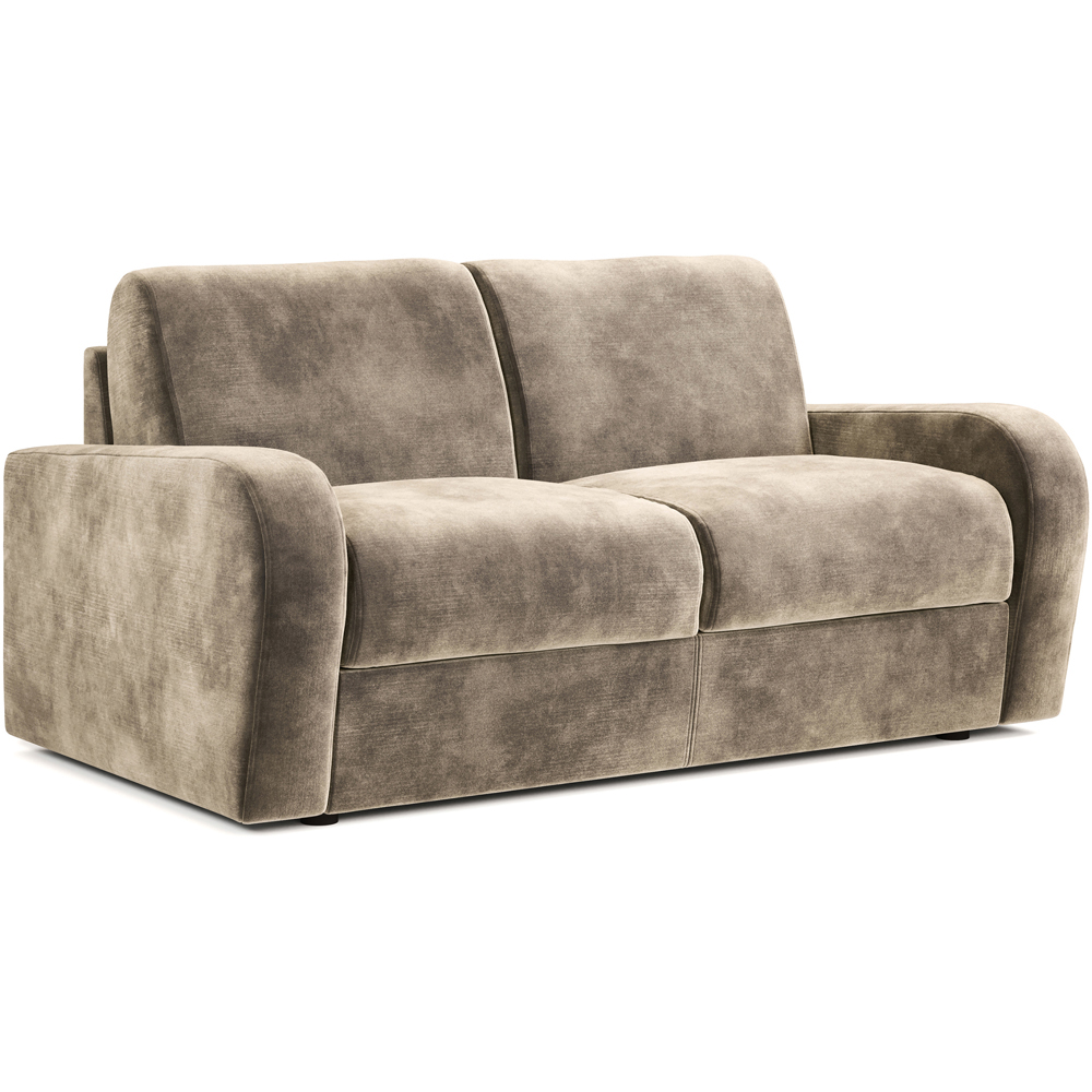 Jay-Be Deco 2 Seater Luxe Velvet Mink Sofa Bed with e-Sprung Mattress Image 2