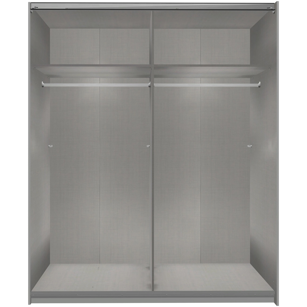 TJ'S Ulm 2 Door Grey Sliding Wardrobe 180cm Image 3