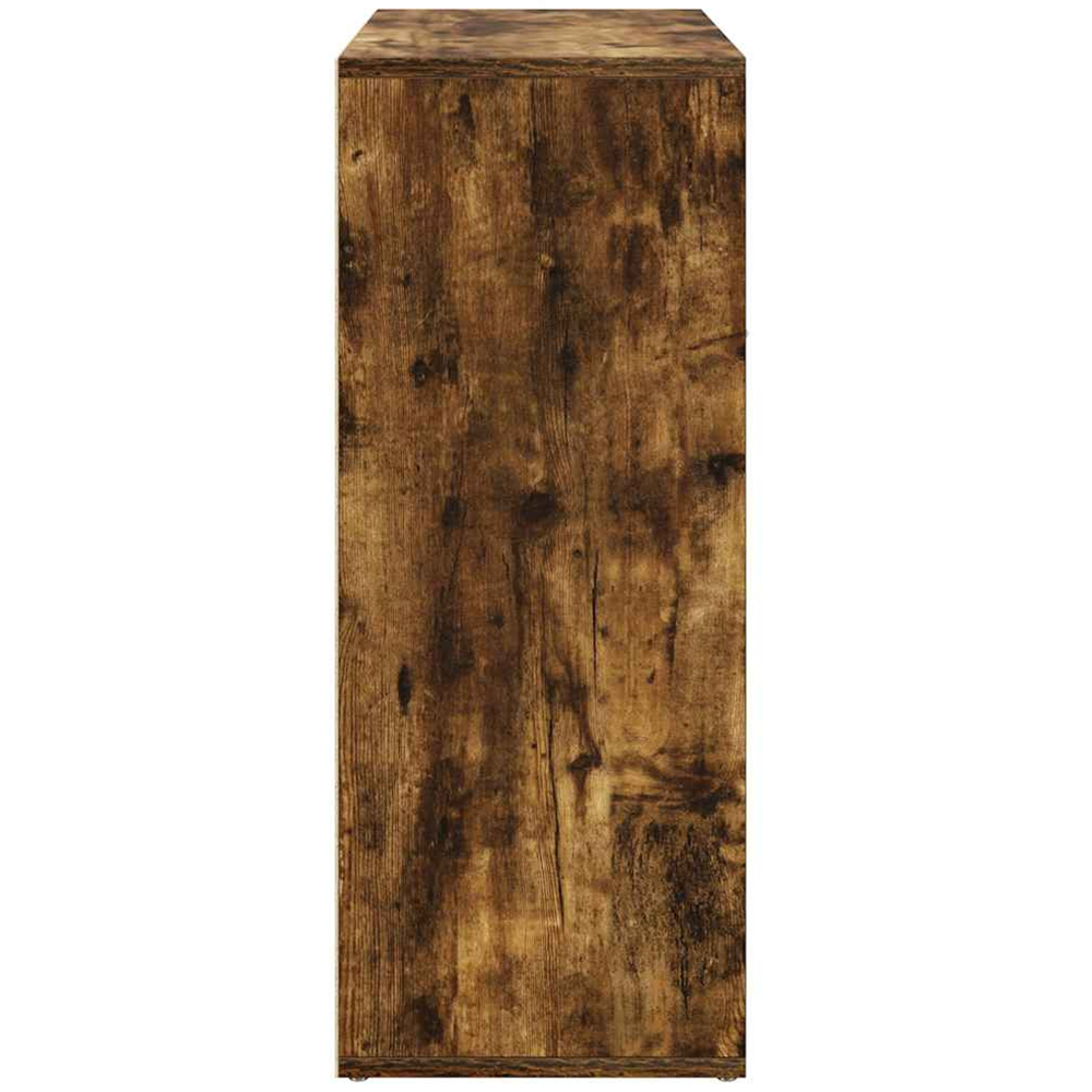 vidaXL 2 Door Single Drawer Smoked Oak Sideboard Image 6