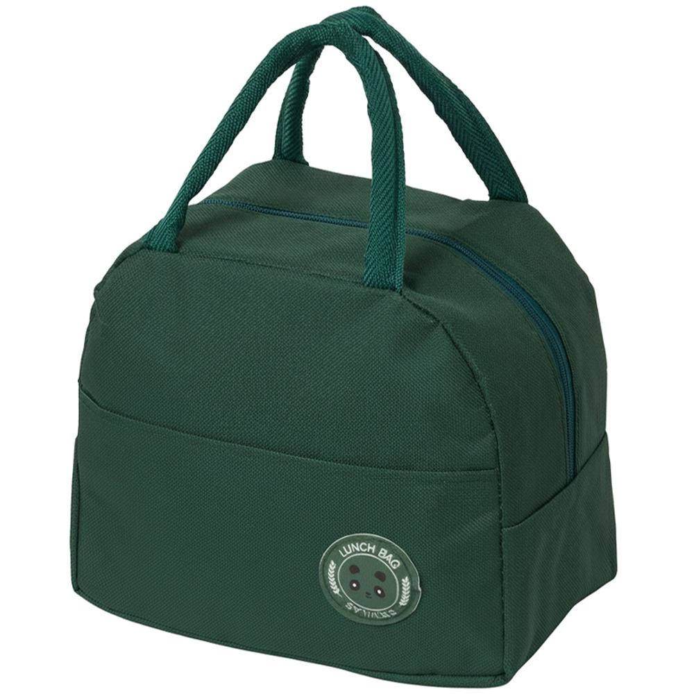 Living and Home Green Portable Lunch Box Set with Cutlery and Insulated Bag Image 3