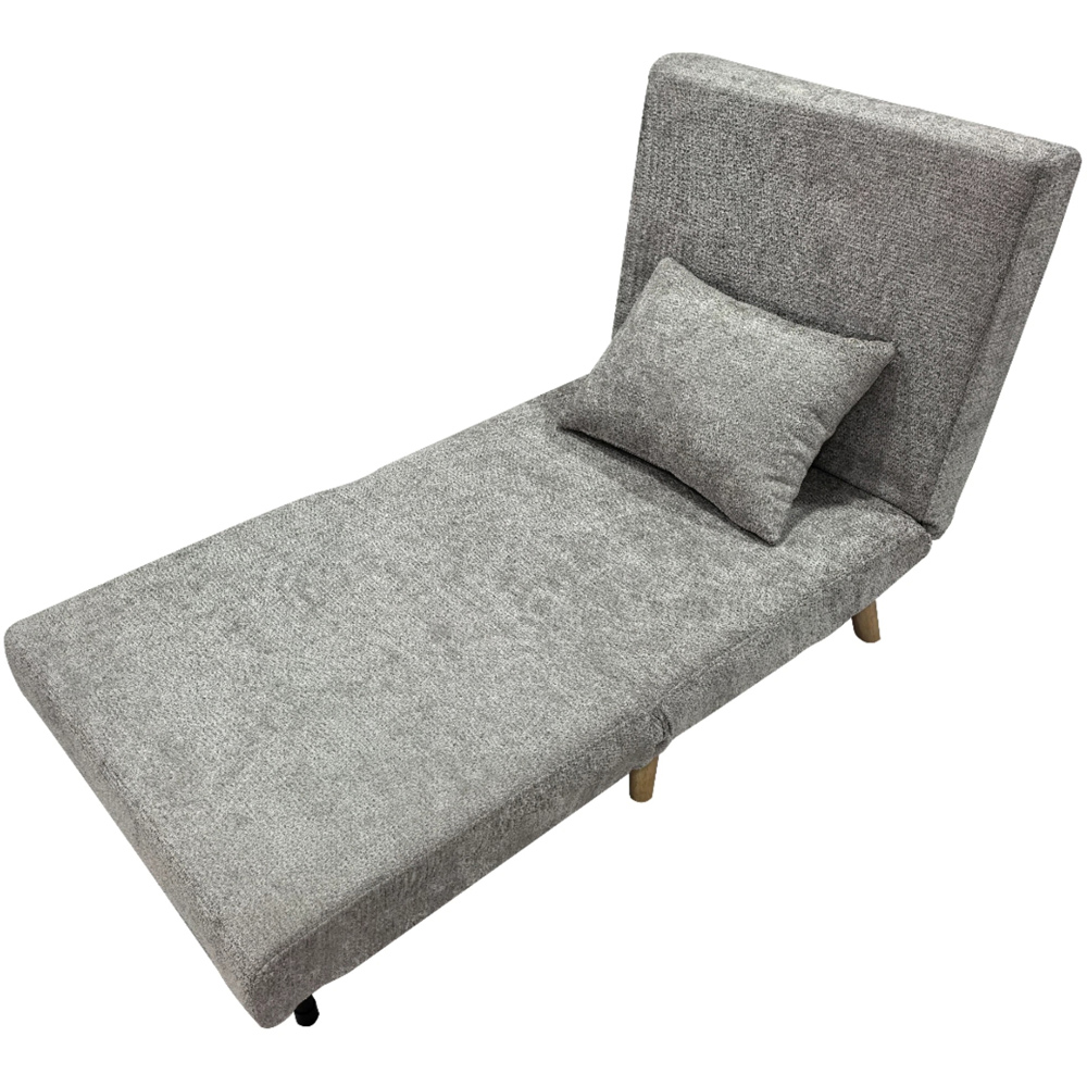 Indoor Living Joel Uno Single Seater Grey Sofa Bed Chair Image 4