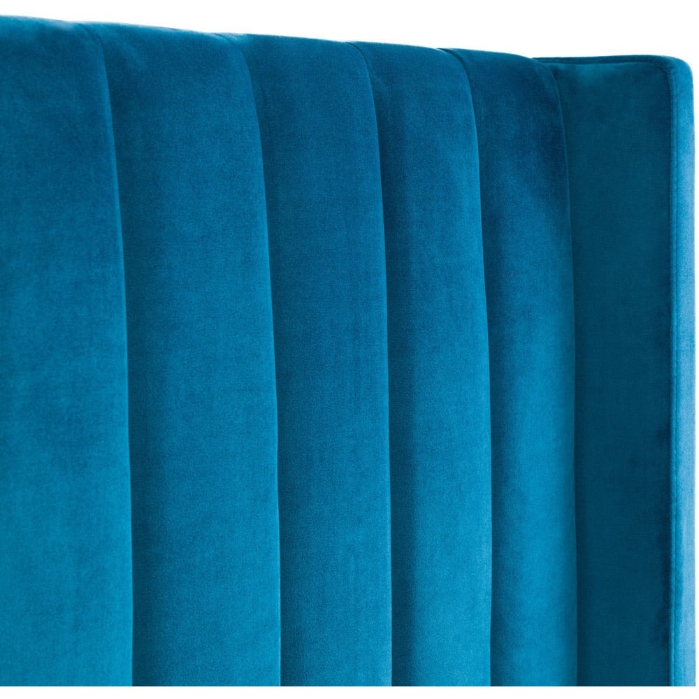 Julian Bowen Langham Super King Teal Storage Ottoman Bed Image 8