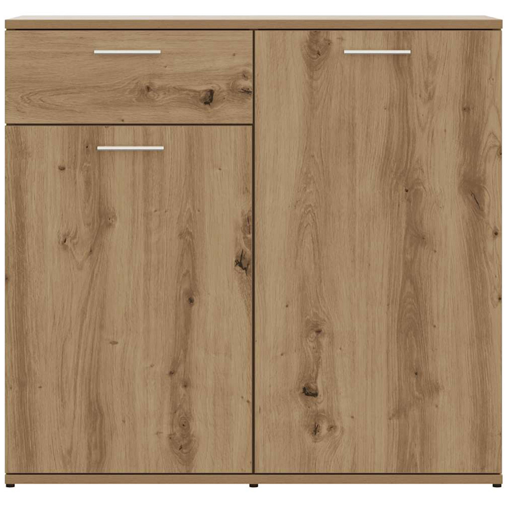 vidaXL 2 Door Single Drawer Artisan Oak Highboard Image 5