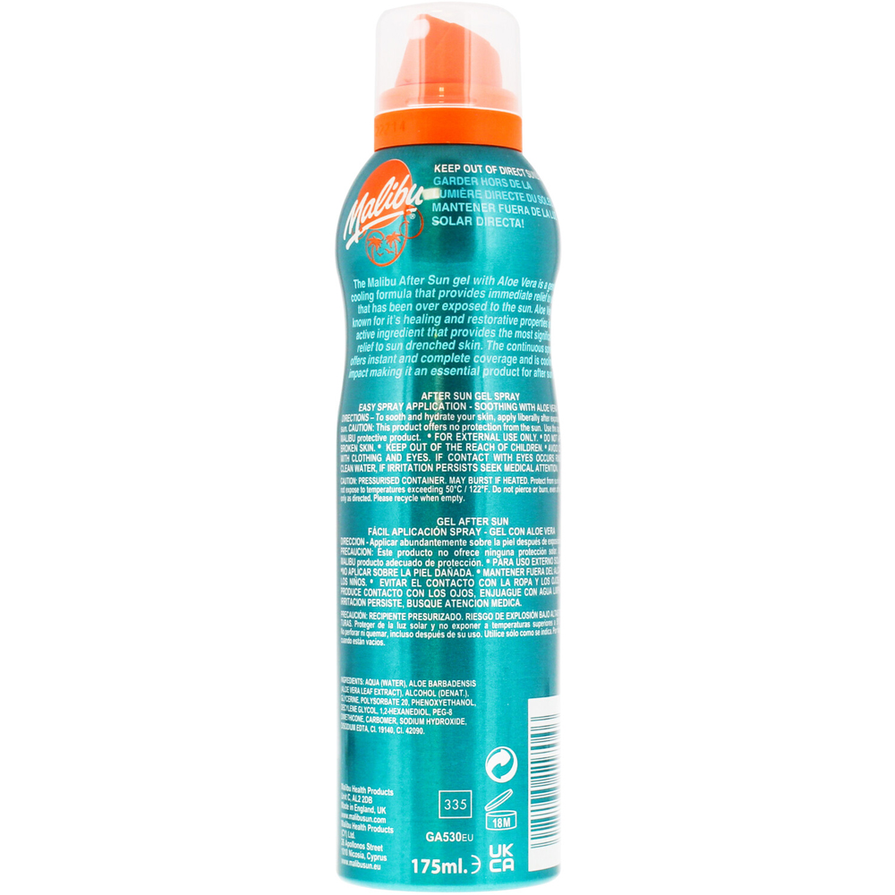 Malibu Aloe Vera After Sun Gel Spray Image 2