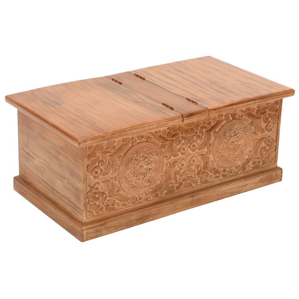 Brooklyn Adair Mango Wood Coffee Table and Storage Box Image 2