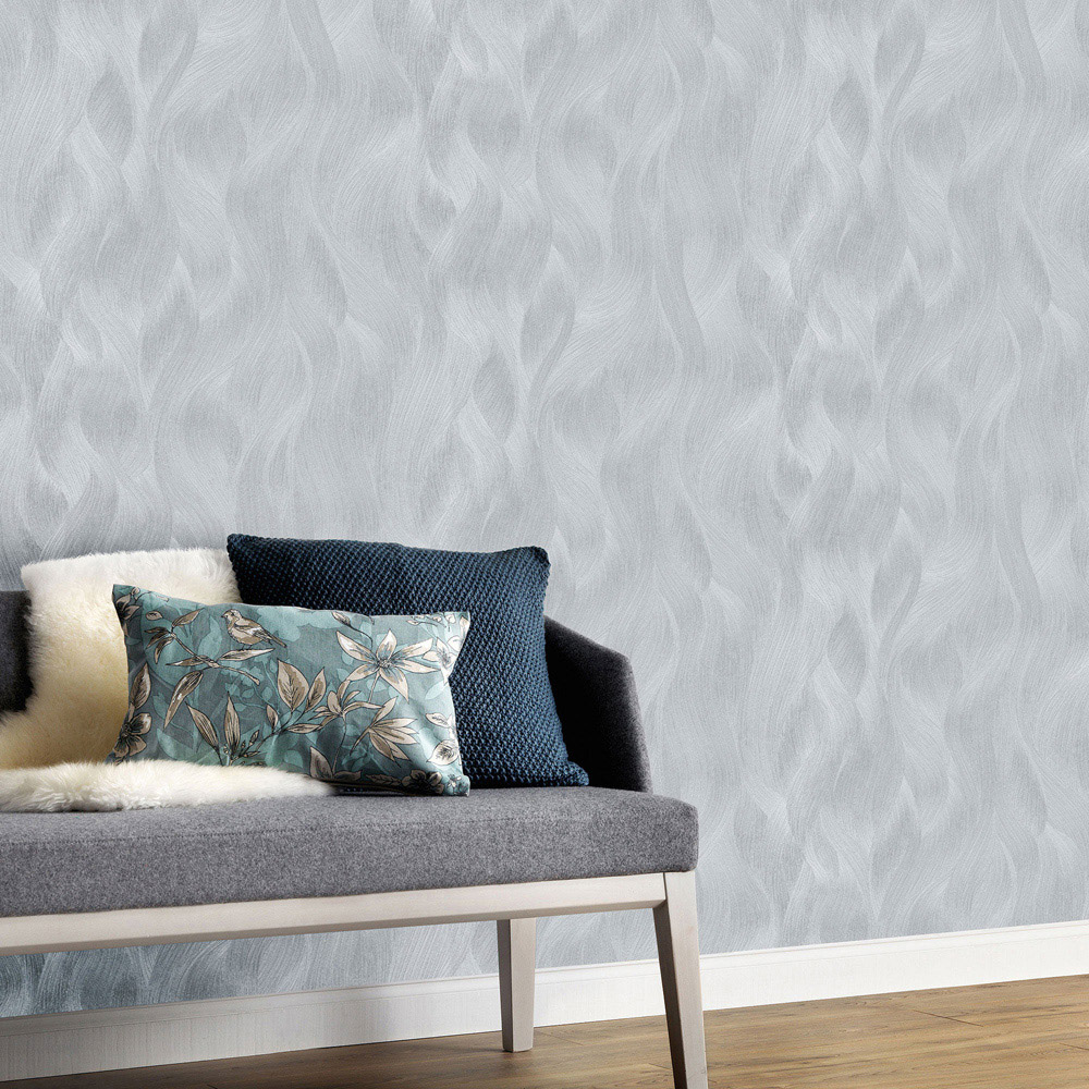 Galerie Elle Decoration Grey and Silver Wallpaper Image 2