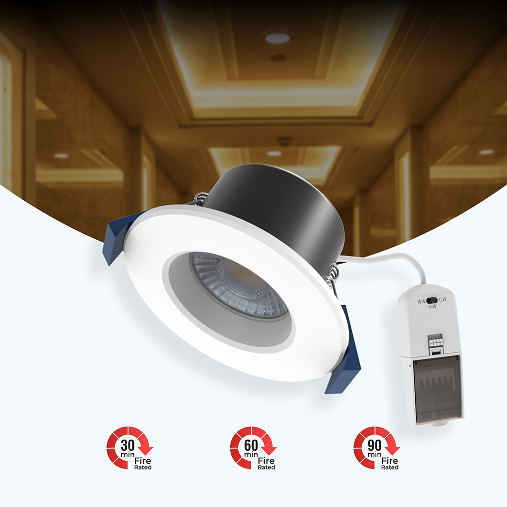 ENER-J 8W Dimmable and CCT Changeable Fire Proof Downlight 2 Pack Image 6
