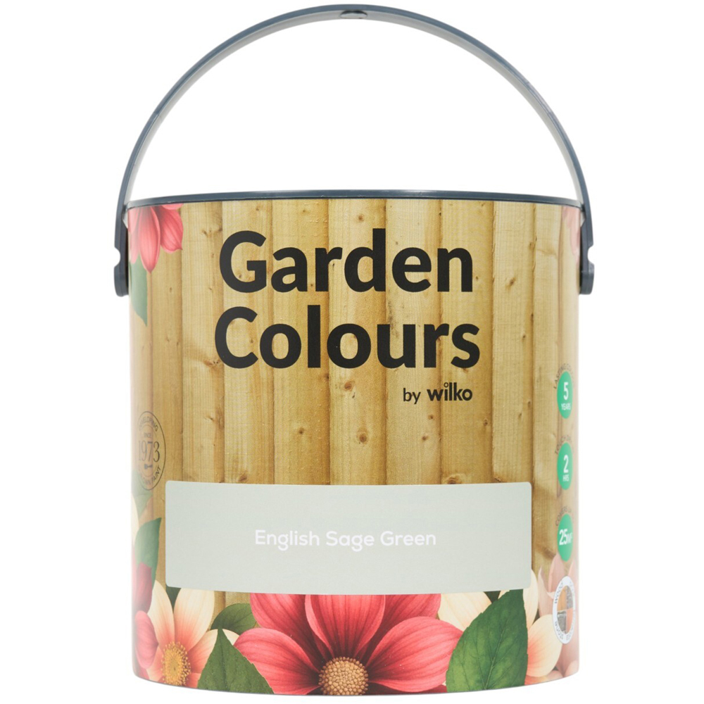Wilko Garden Colours English Sage Green Wood Paint 2.5L Image 12