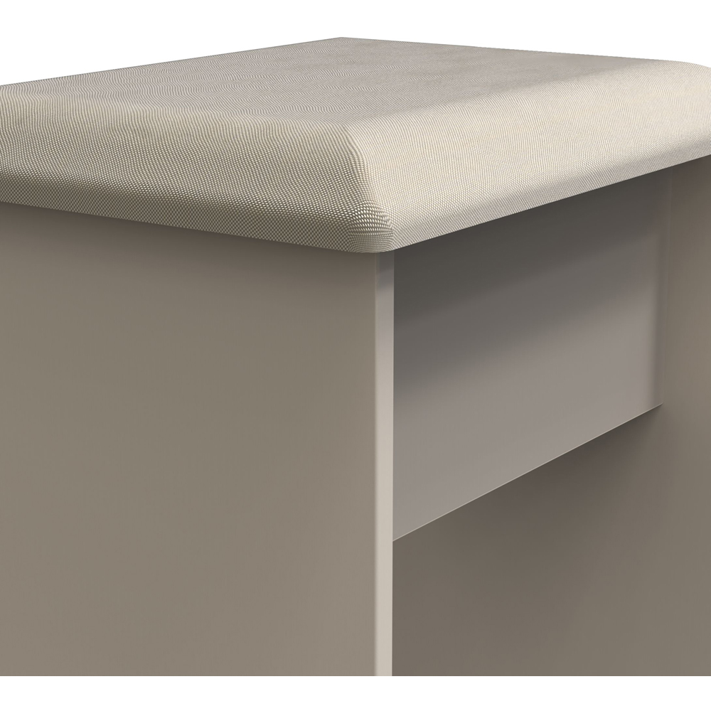 Crowndale Cube Matt Kashmir Dressing Table Stool Image 5