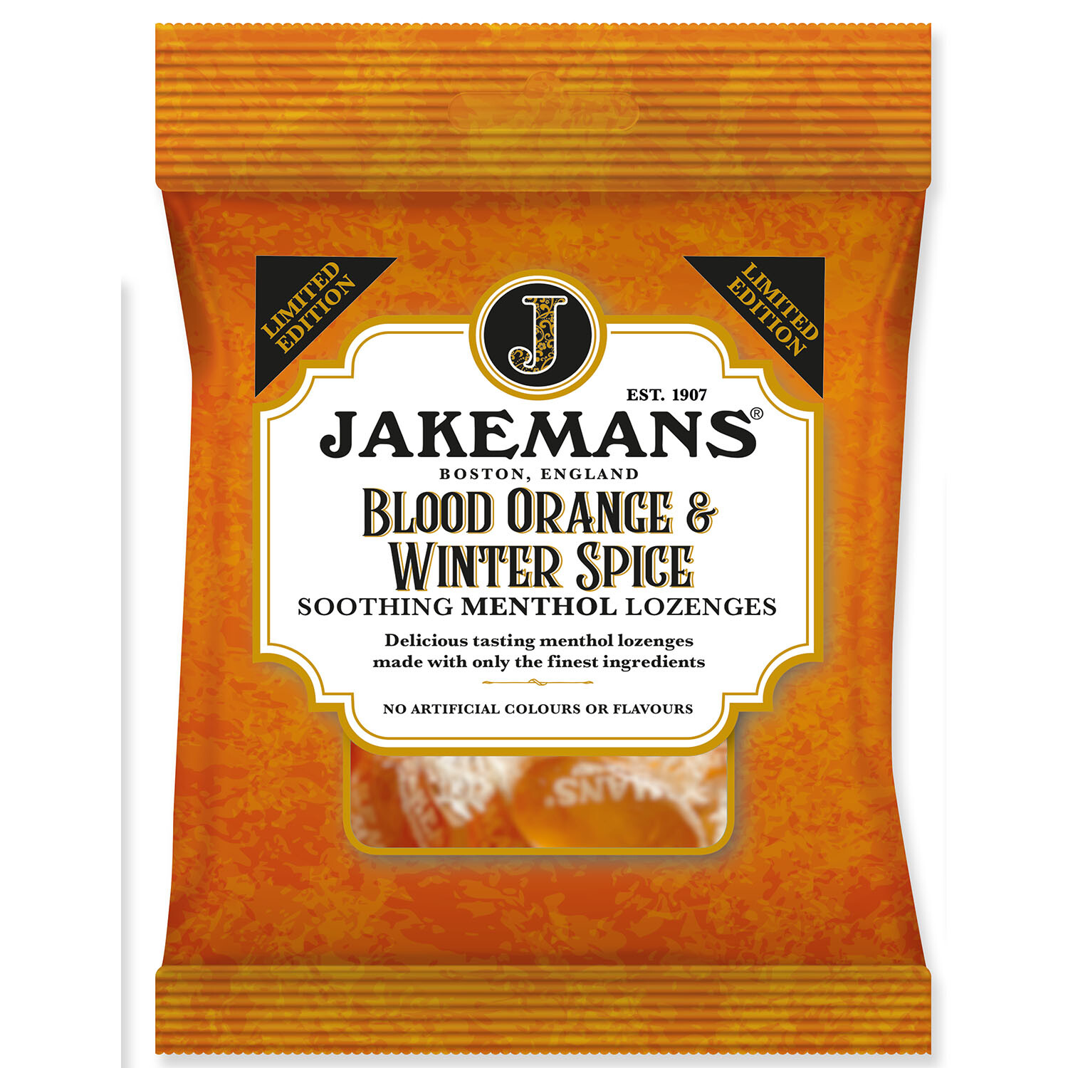 Jakemans Blood Orange and Winter Spice Lozenges Image