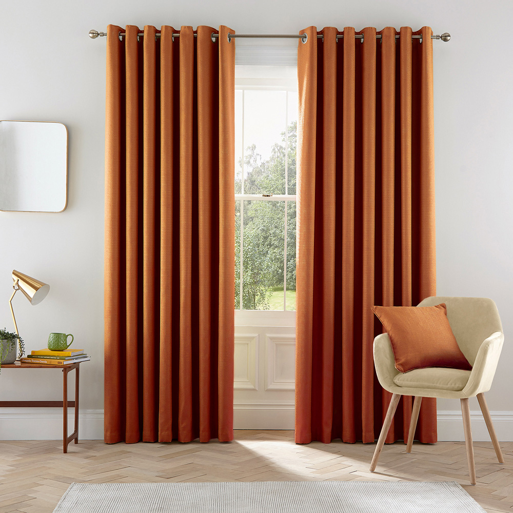 Helena Springfield Eden Lined Ginger Curtains 168 x 137cm Image 4