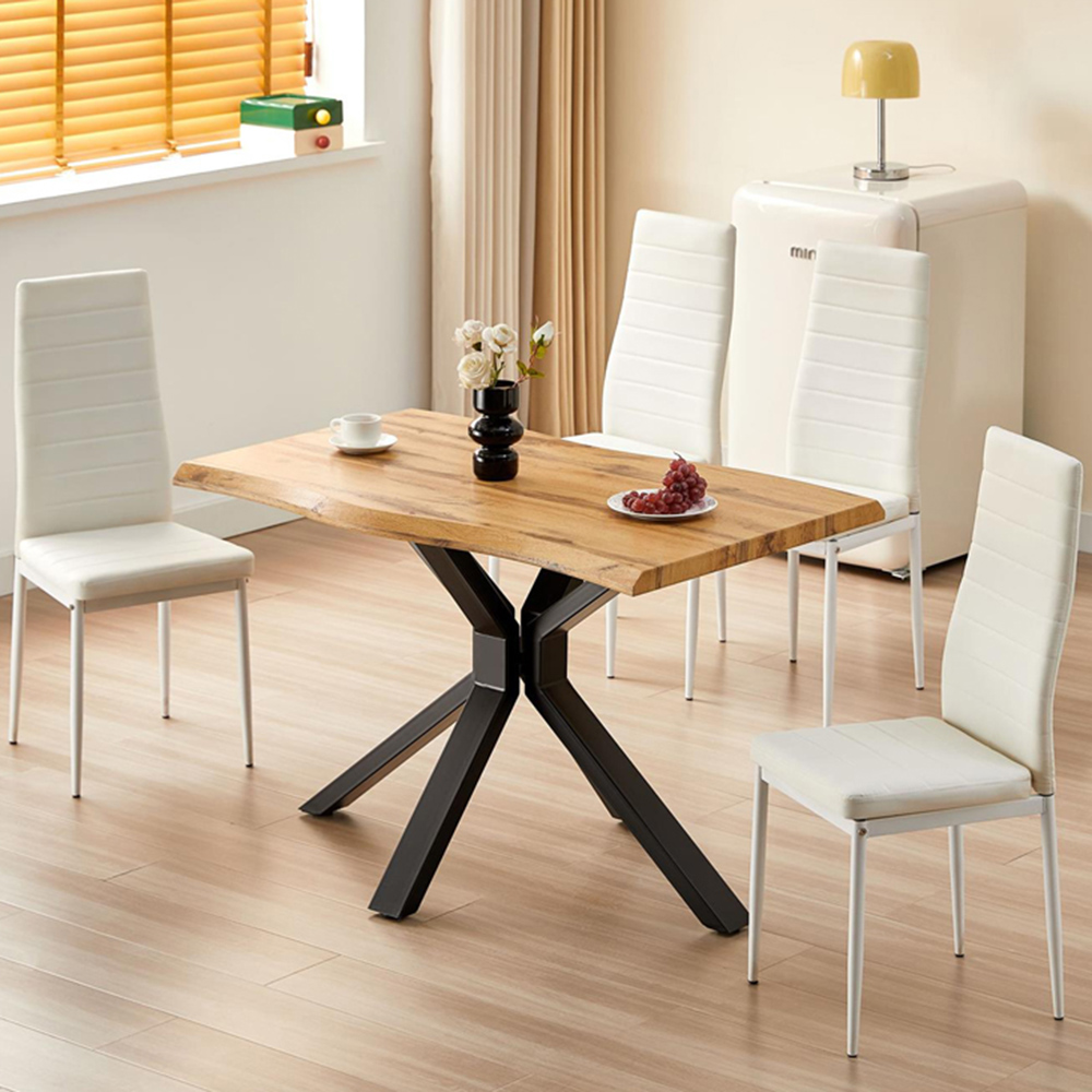 Kosy Koala 4 Seater Wooden Dining Set White Image 1