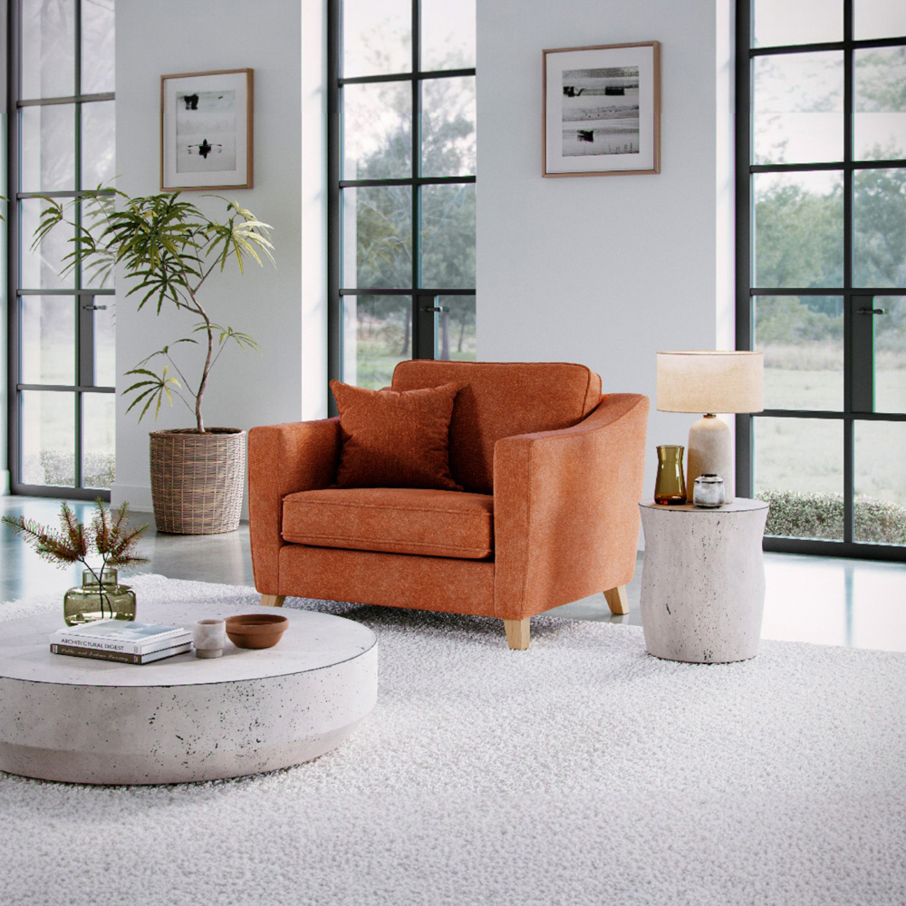 Marlon City Terracota Snuggle Chair Image 6