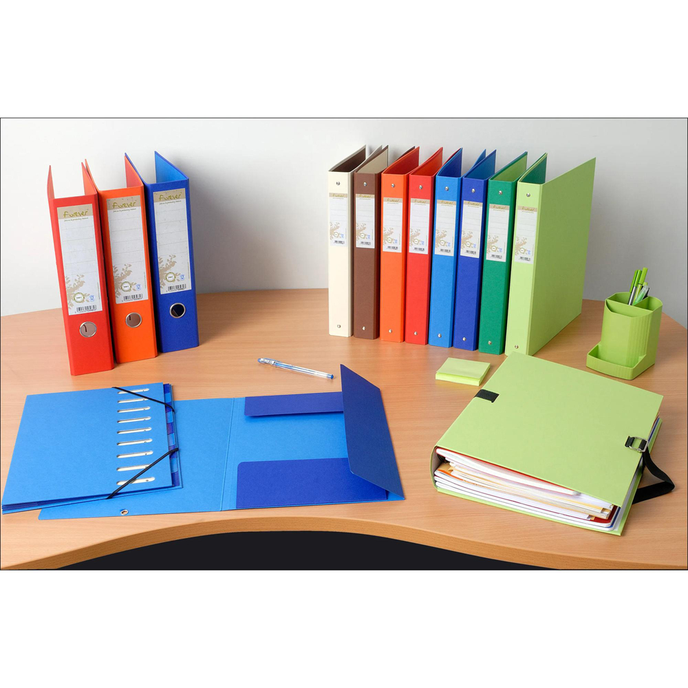 Exacompta Forever Recycled A4 Dark Green 2R Ring Binder 40mm 10 Pack Image 5