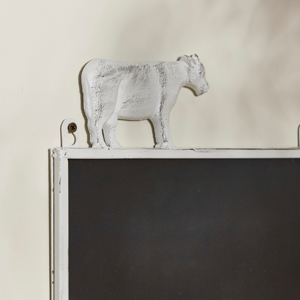 Dibor Wall Mounted Farmhouse Cow Blackboard Image 4