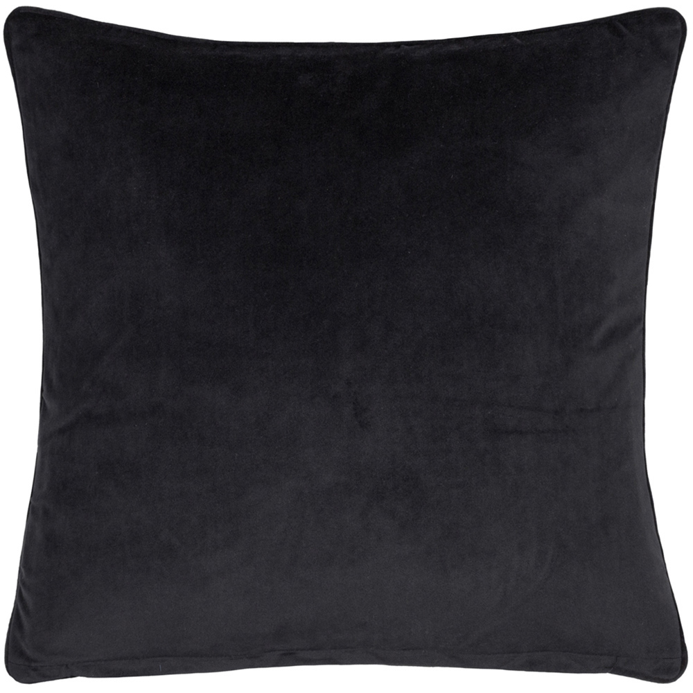 furn. Marttel Black Geometric Jacquard Cushion Image 3
