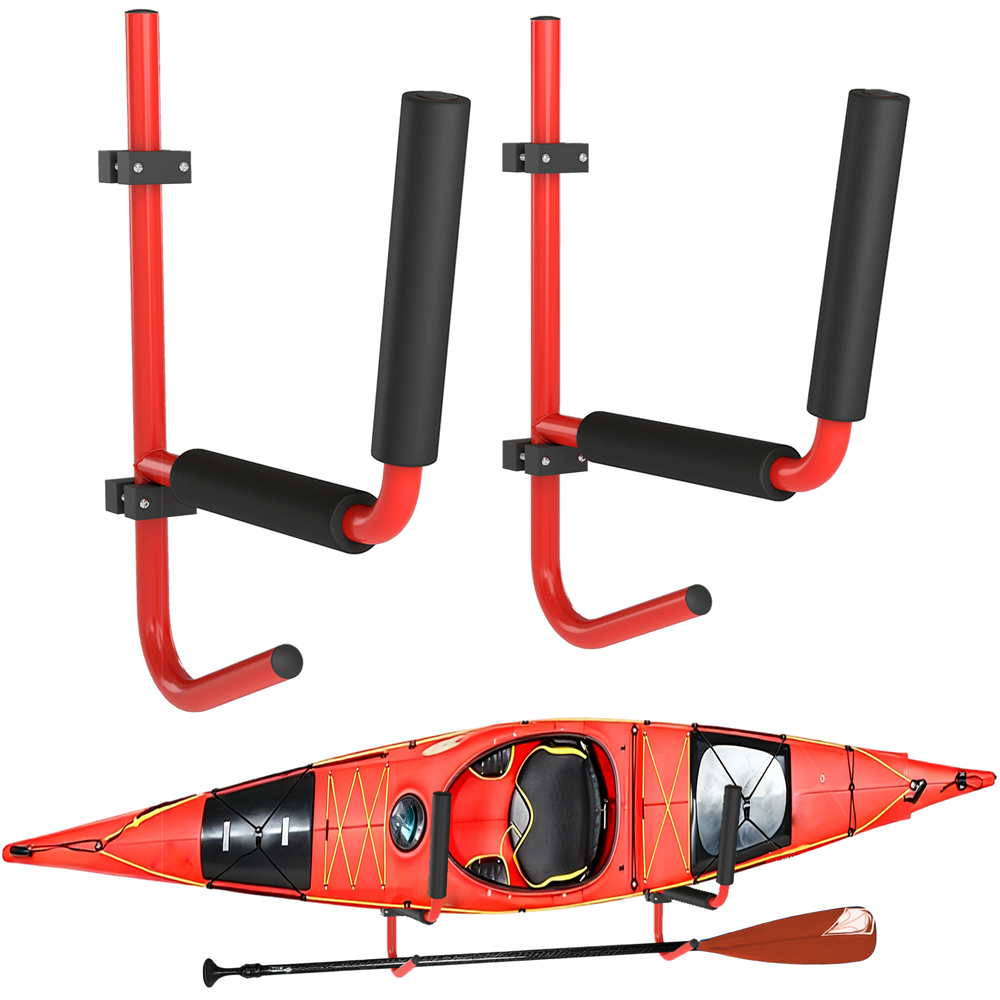 HOMCOM Heavy Duty Wall Mounted Kayak Rack with Fixings Image 3