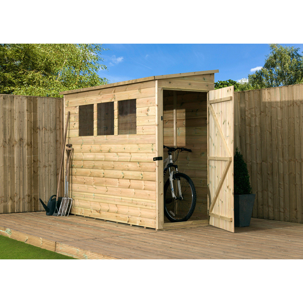 Empire Sheds 2800 8 x 3ft Tongue and Groove Wooden Pent Garden Shed Image 2