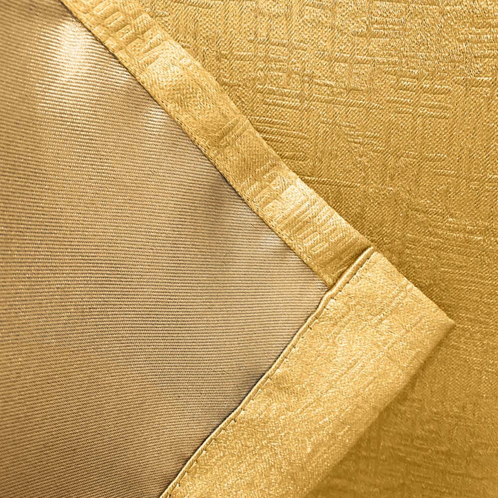 Enhanced Living Vogue Ochre Thermal Blackout Eyelet Readymade Curtains 117 x 137cm Image 4