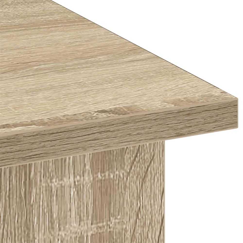 vidaXL 2 Shelf Sonoma Oak TV Stand Image 8