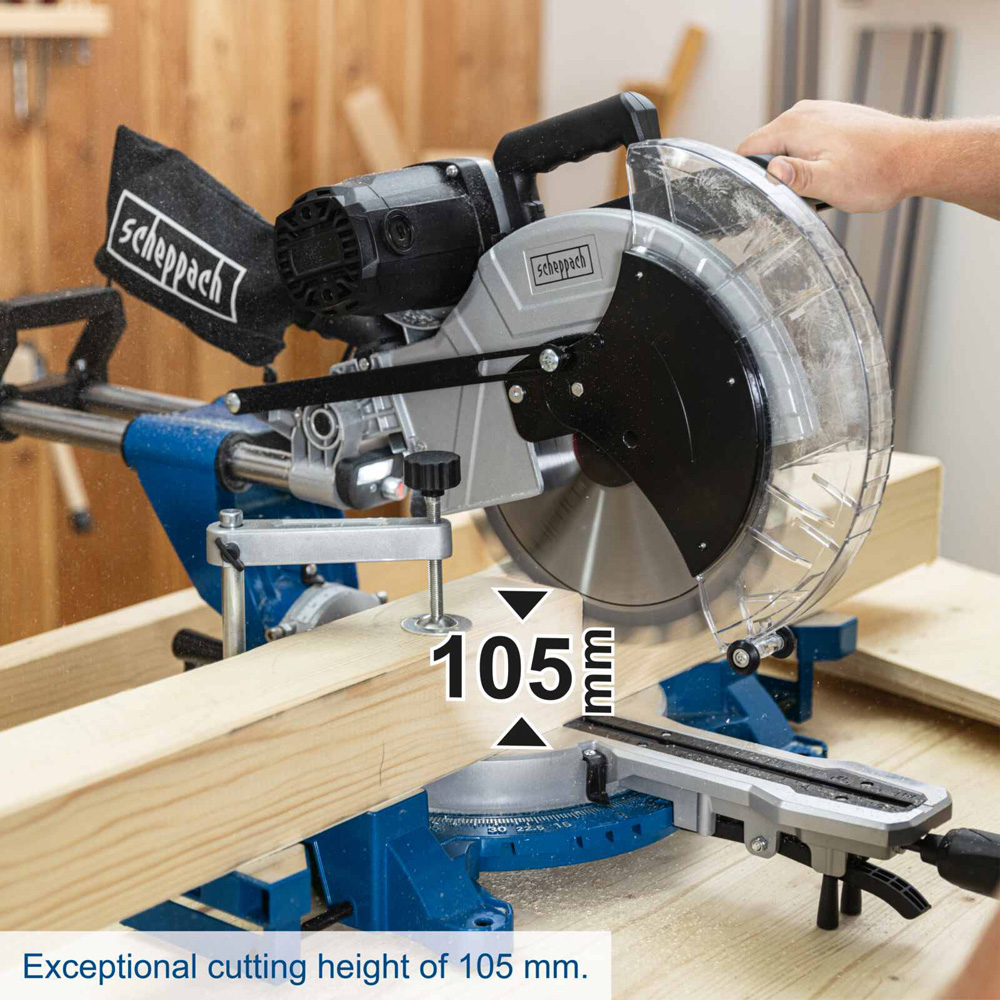 Scheppach HM140L 12 inch Sliding Mitre Saw 2000W Image 9