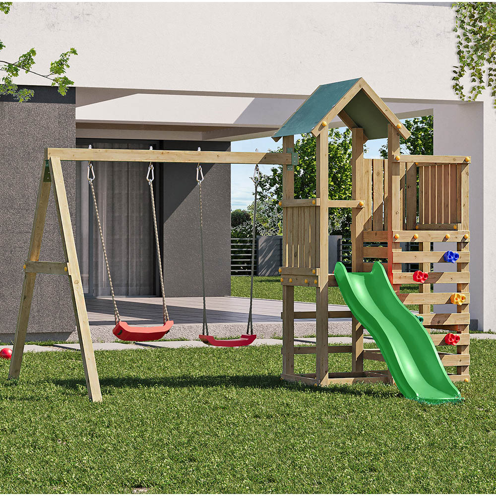 Shire Chester Kids Wooden Multi Play Set Equipment Image 4