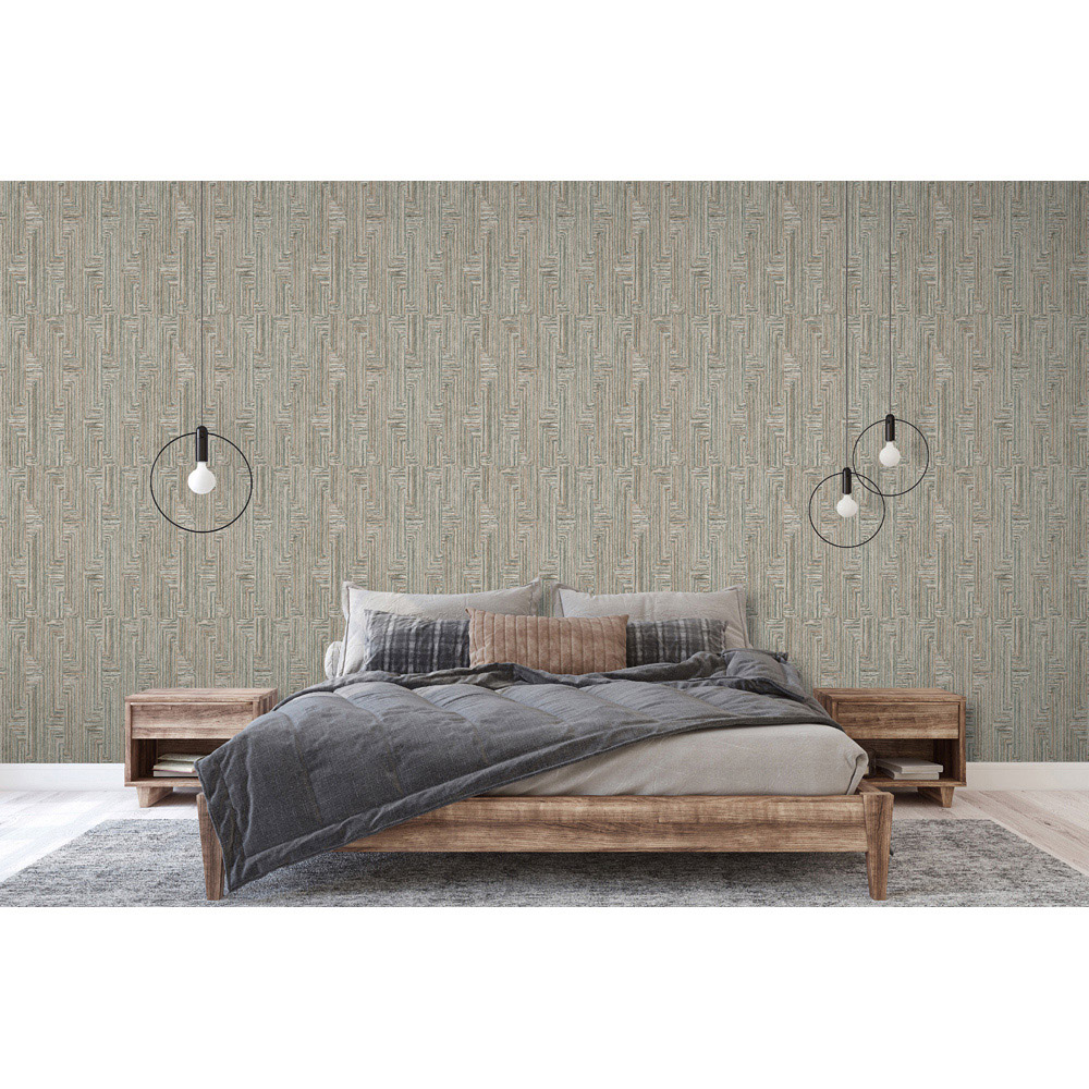 Design ID Retro String Motif Blue Wallpaper Image 4