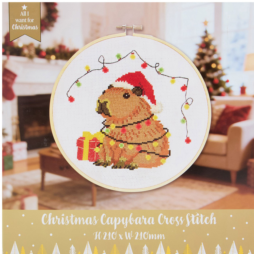 Christmas Capybara Cross Stitch Kit Image 5