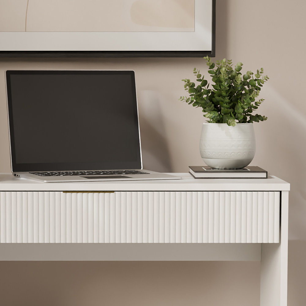 GFW Rankin Single Drawer White Dressing Table Image 3
