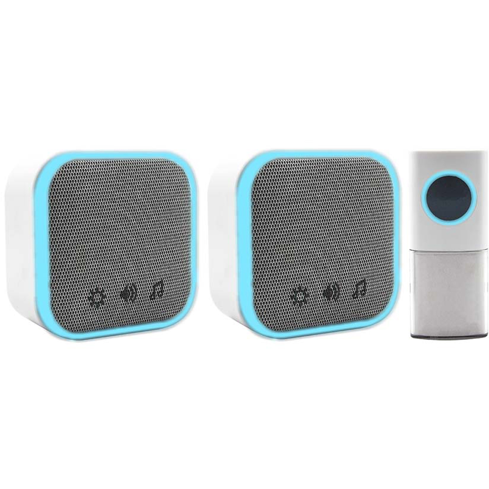 Uni-Com White Portable and Plug In Door Chime Set Image 2