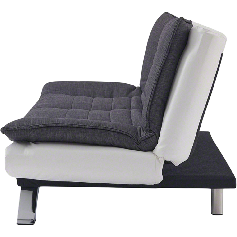 Home Detail Michigan 2 Seater Charcoal and White Sofa Bed Image 4