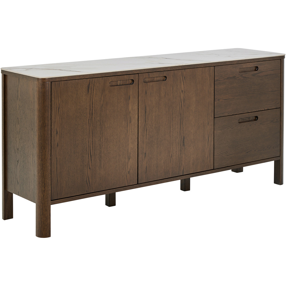 Florence Southampton 2 Door 2 Drawer Cream Ceramic Sideboard Image 2