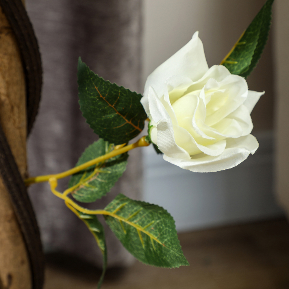 Portland White Rose Artificial Tree in Pot 90cm 2 Pack Image 4