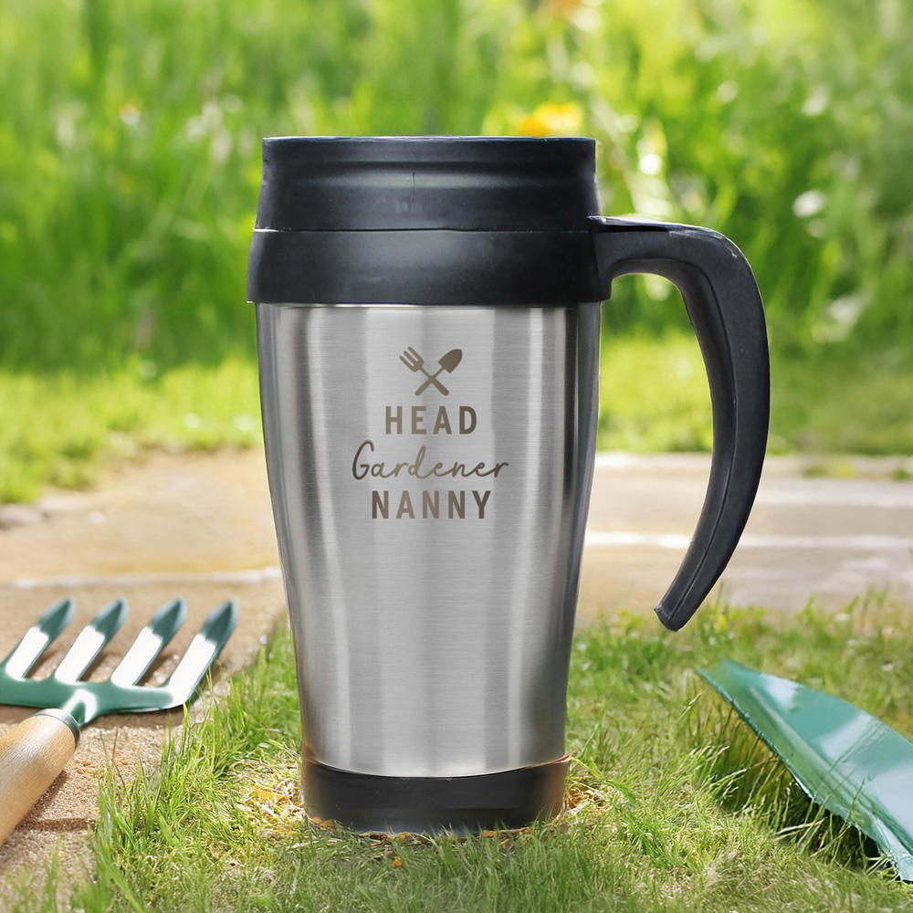 Personalised Memento Company Personalised Head Gardener Stainless Steel Travel Mug 400ml Image 3