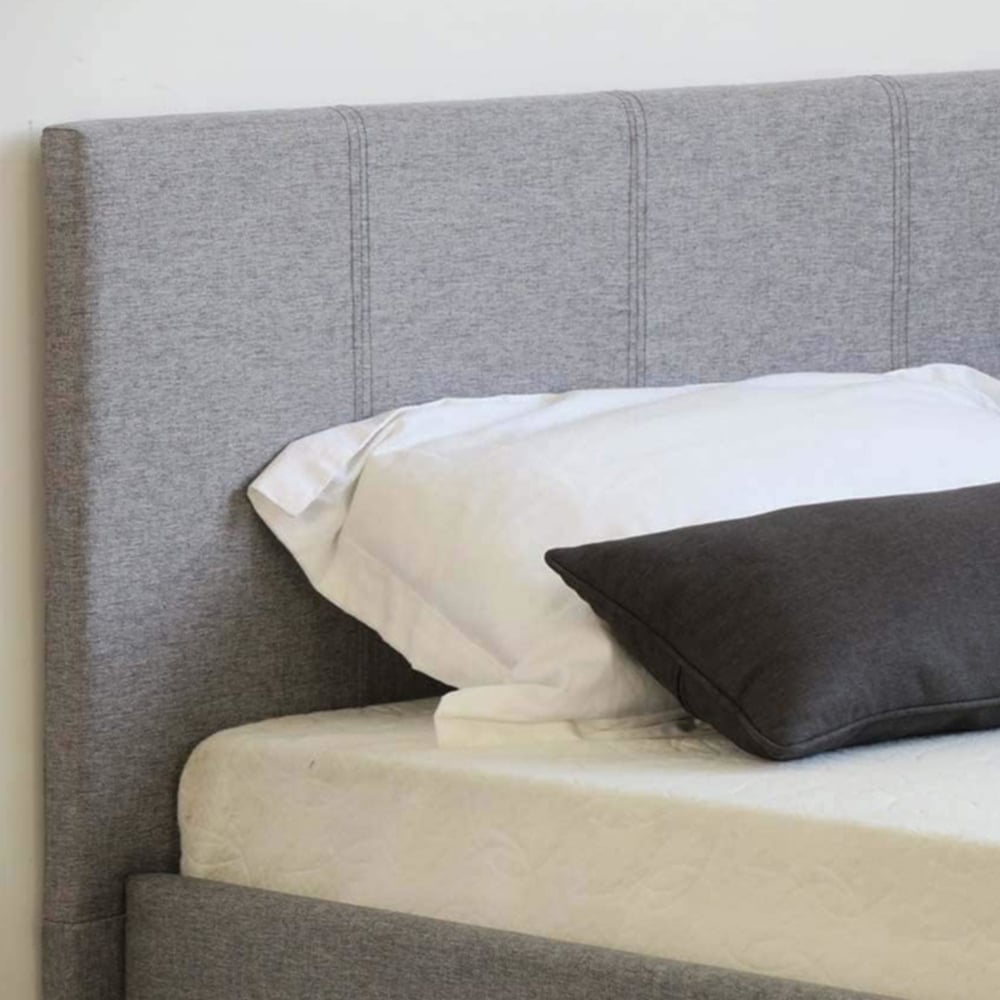 Home Treats Double Grey Ottoman Bed Image 2