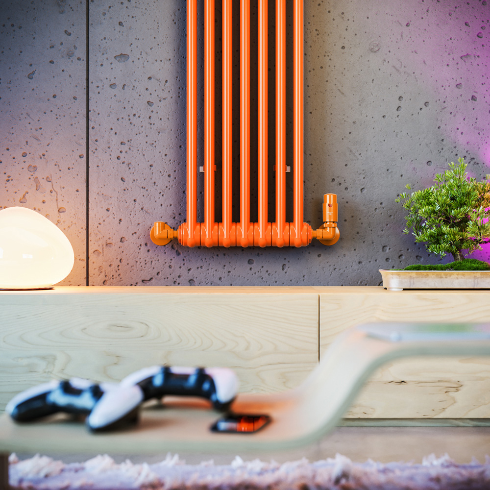 Terma Colorado 2960 BTU Orange Radiator 1800 x 339mm Image 6