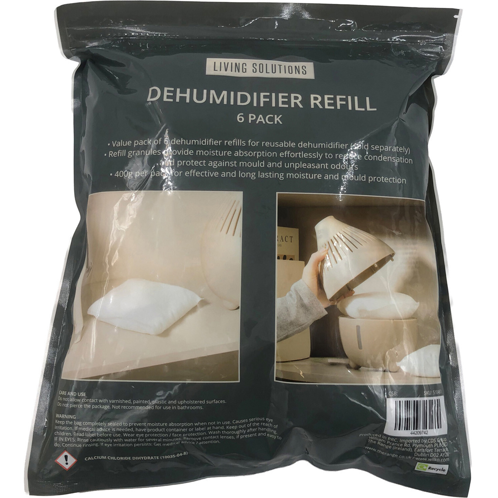 Pack of 6 Living Solutions Dehumidifier Refills Image 4