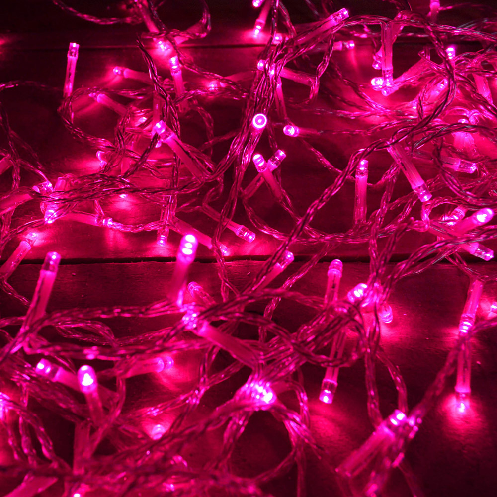 Premier SupaBrights 200 Pink LED String Light 16m Image 4