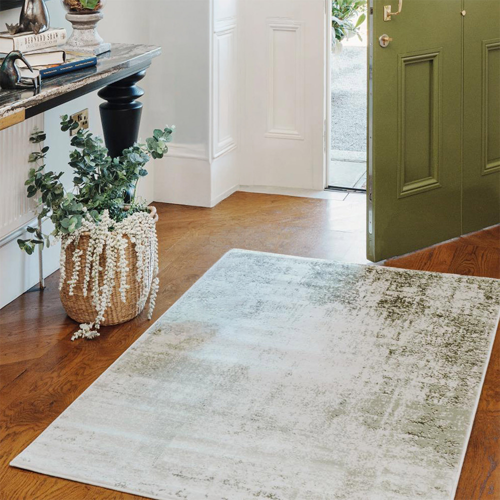 Kukoon Bella Sage Green Abstract Rug 200 x 290cm Image 1