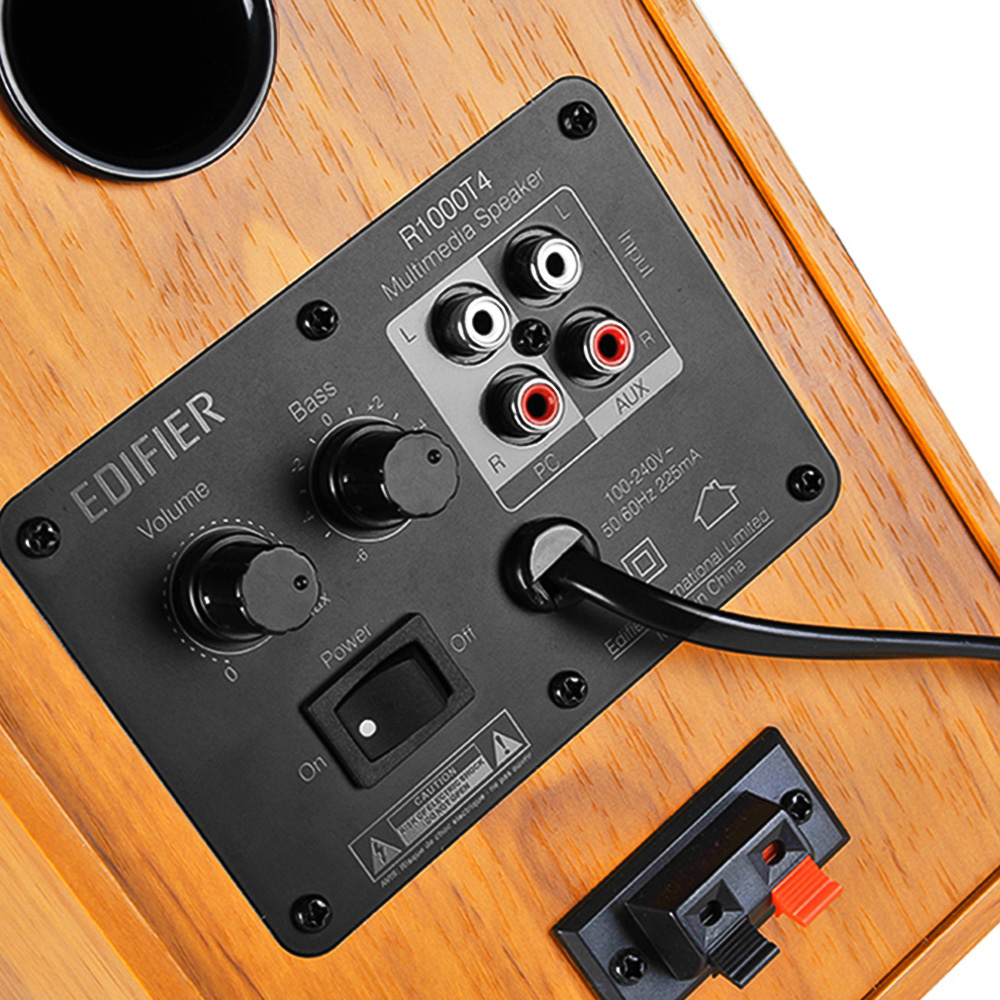 Edifier R100T4 2.0 Brown Bookshelf Speaker System 24W Image 3