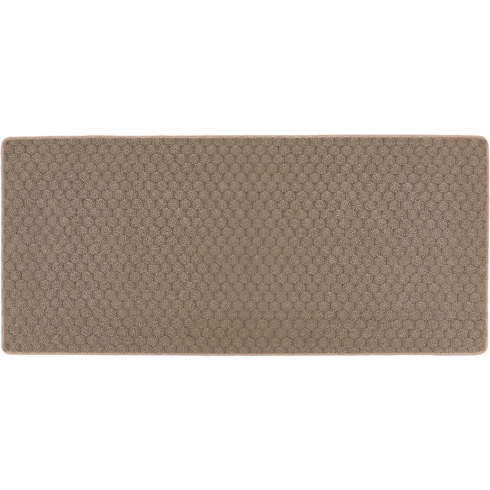 My Mat Mink Sculptured Honeycomb Washable Runner 67 x 150cm Image 1