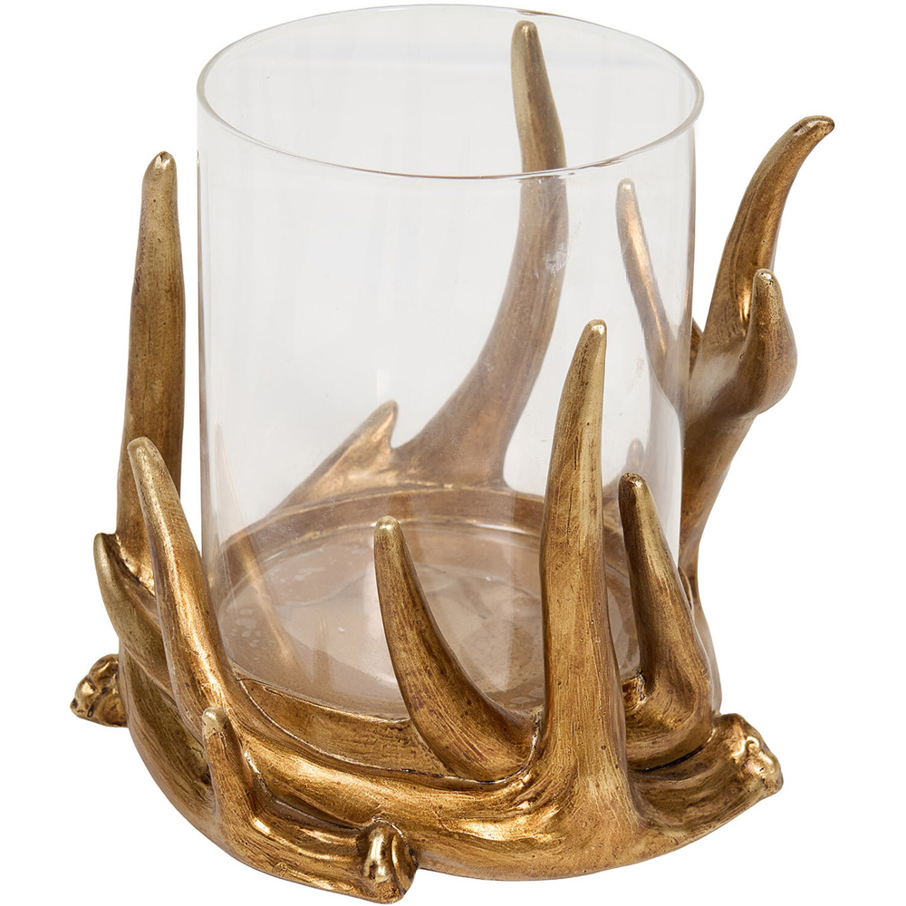 Gold Antler Candle Holder Image 5
